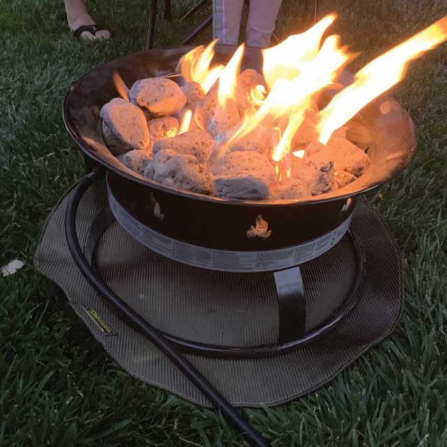 heatshield products firepit deck armor on lawn